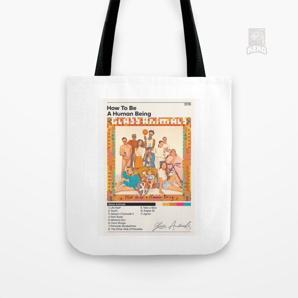 Tote Bag Kanvas Glass Animals