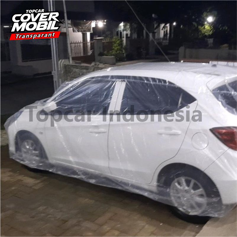 Cover Mobil Transparan Honda Civic Turbo Hatcback Plastik Tebal Plastik Waterproof Outdoor Indoor Part Mobil Aksesoris Exterior Selimut Pelindung Anti Air Debu Kotoran Hewan Teras Gudang Rumah by TOPCAR