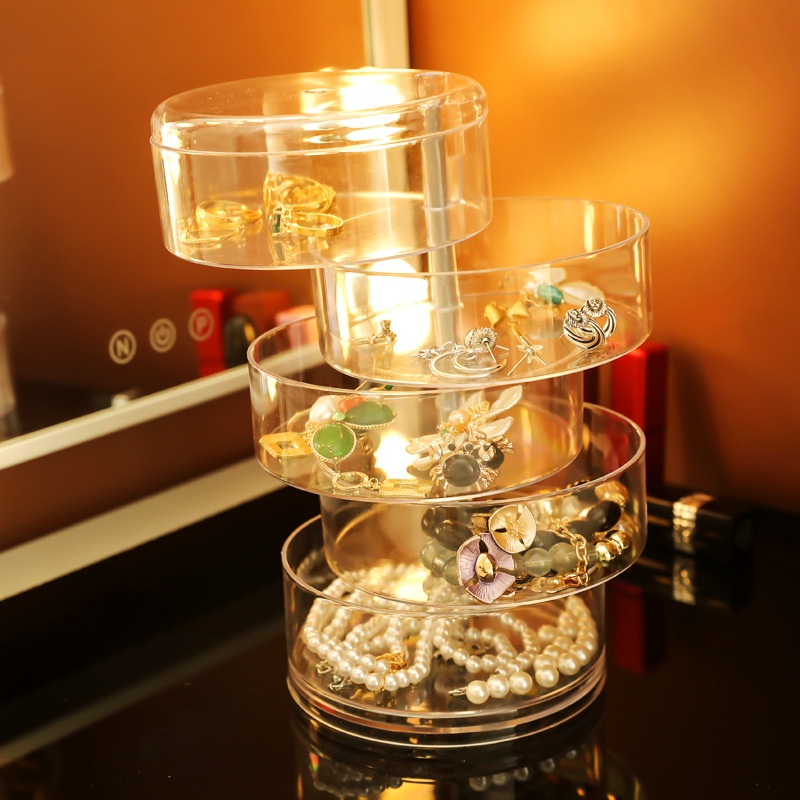 Rak Tempat Perhiasan 5 Susun Penyimpanan Kalung Cincin Ikat Rambut Kotak Perhiasan Aksesoris Wanita