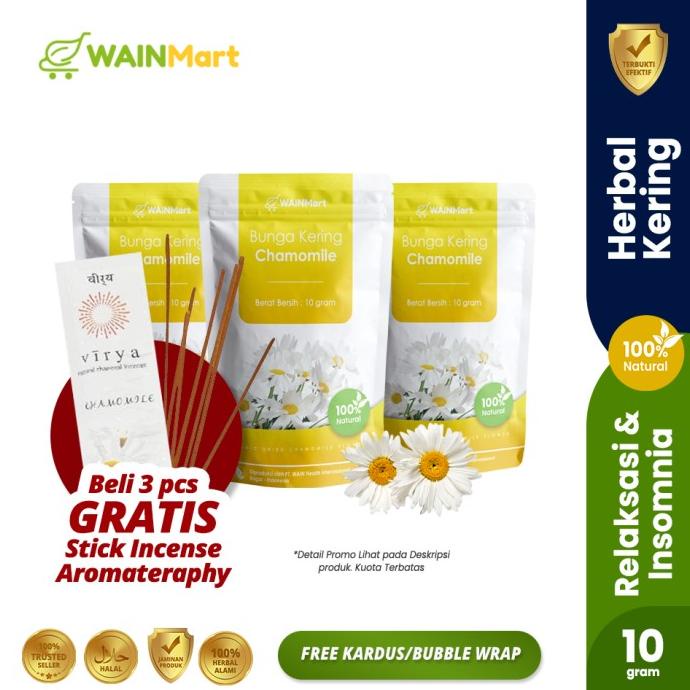 

[BISA COD] Teh Bunga Chamomile Herbal Relaksasi kaya Antioksidan