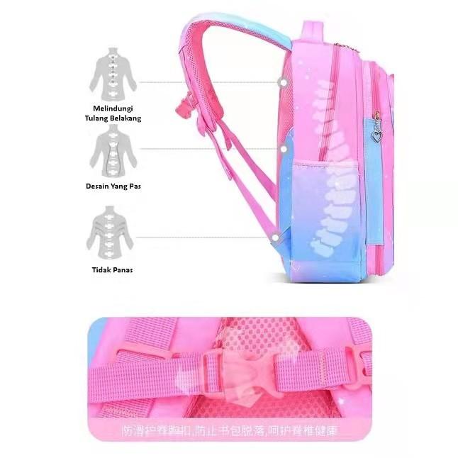 M001 Ransel Tas Anak Sekolah Perempuan Backpack Impor TAS SEKOLAH TAS