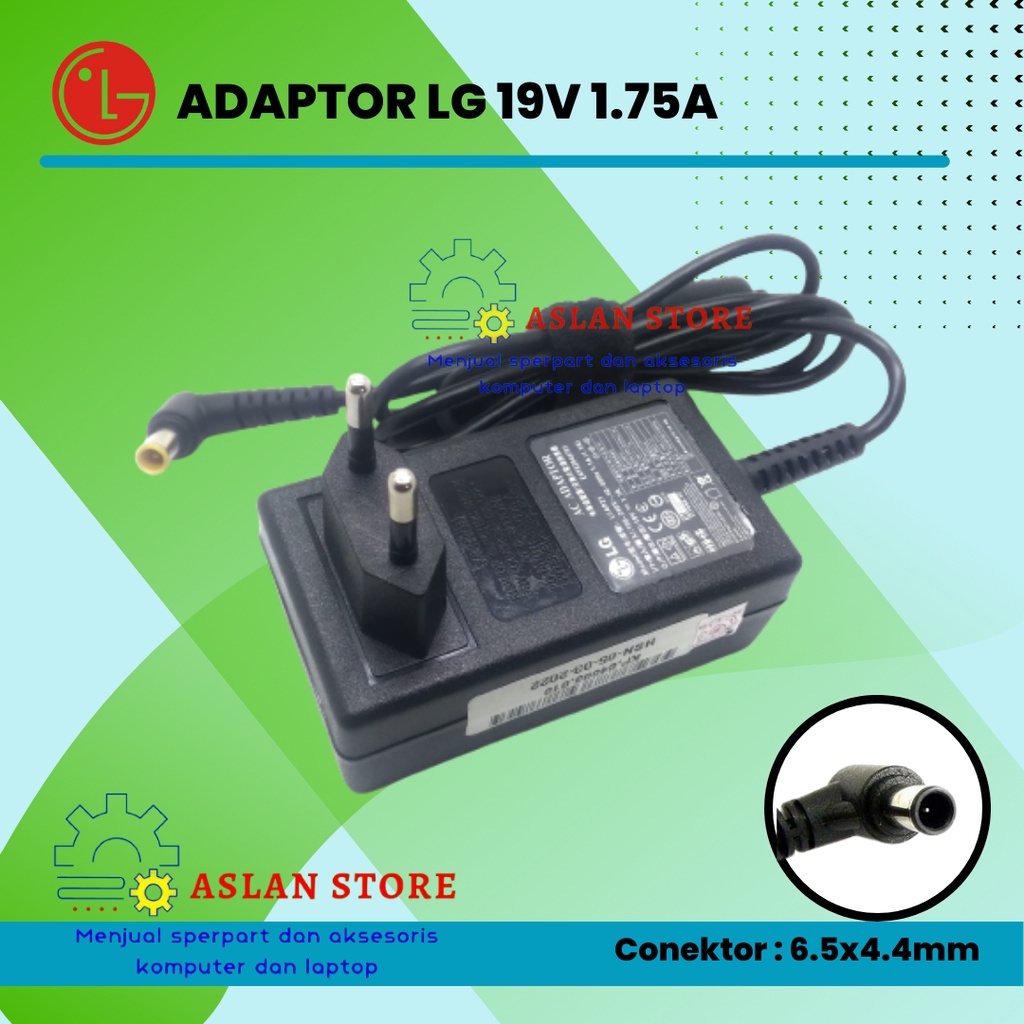 Adaptor charger TV LG Monitor 19V 1 7A Original