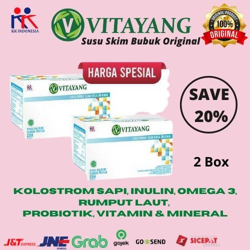 

2 Box Vitayang Susu Skim Bubuk Colostrum KK Indonesia Meningkatkan Sistem Imun Daya Tahan