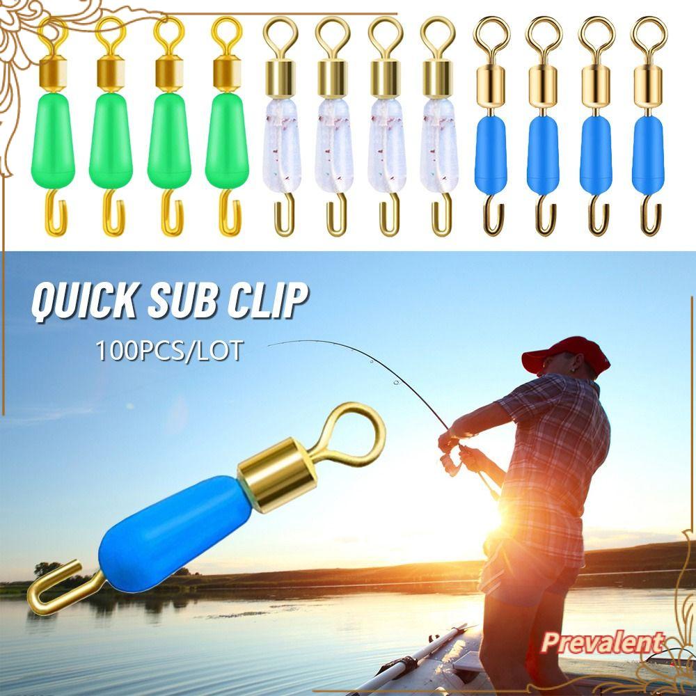 Preva 100Pcs/lot Memancing Putar Snap Baru Tahan Lama Tackle Aksesoris Garis Klip