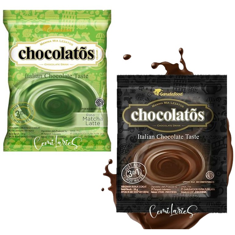 

Chocolatos drink chocolate matcha sachet per-1 pcs