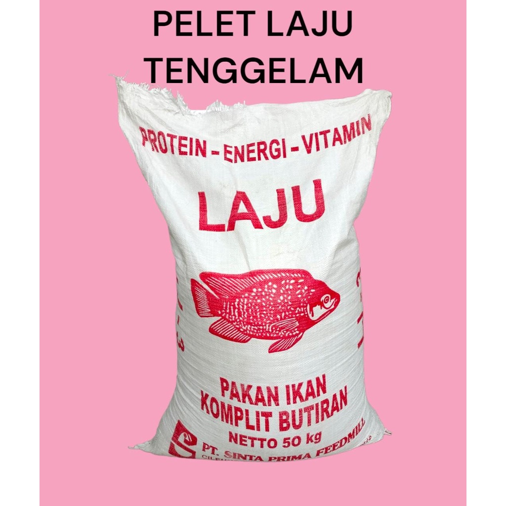 LAJU 1 kg pelet tenggelam pakan ikan udang umpan pancing pelet sinta