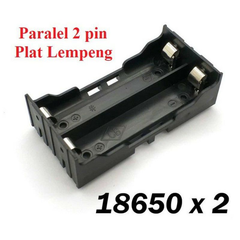Holder dudukan baterai battery 18650 2s plat