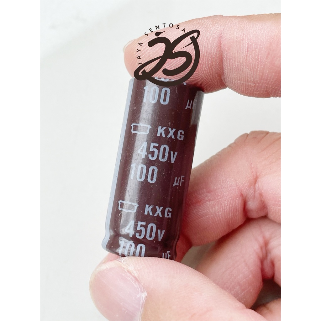 ELCO 100UF 450V (1 BUAH) KAPASITOR CAPACITOR ELCO KAPASITOR ELKO KAPASITOR 100 UF 450 V ups st