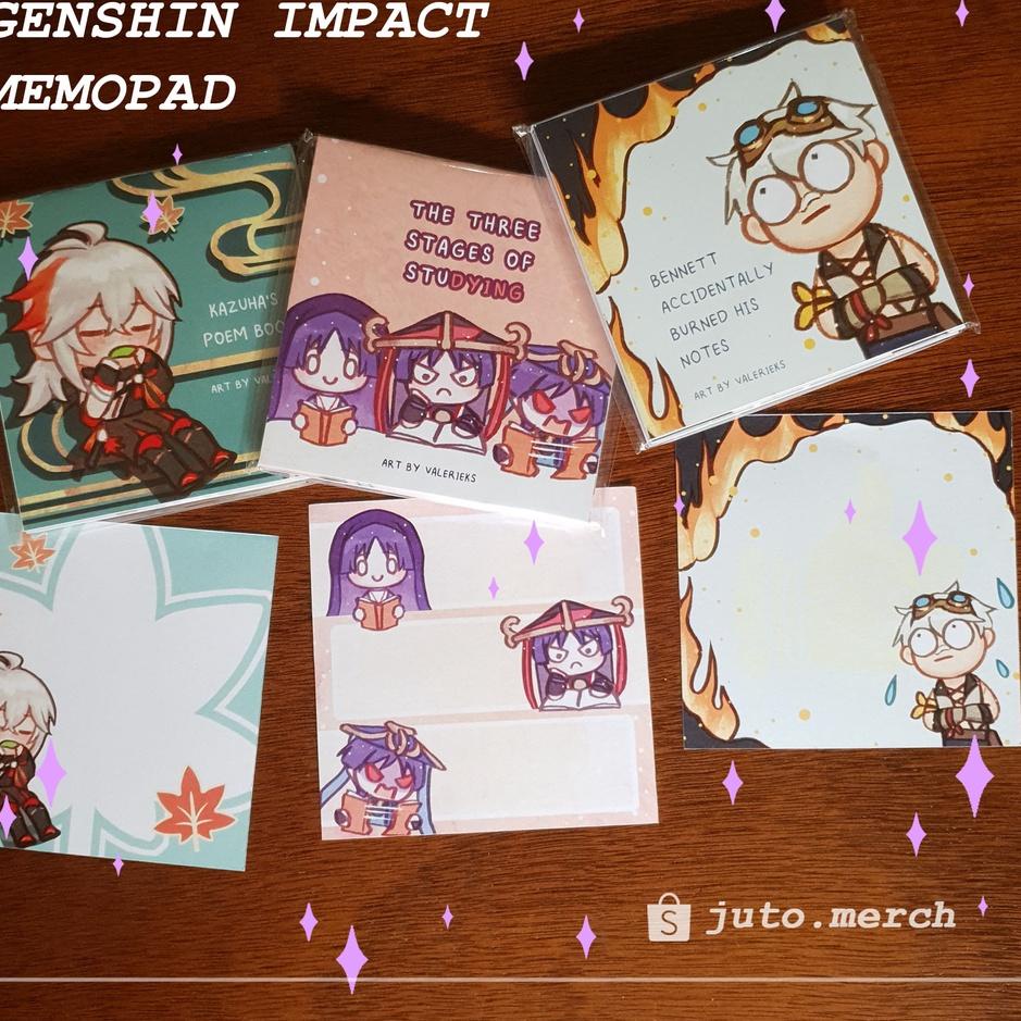 

Pasti Ada GENSHIN IMPACT MEMOPAD (FAN MERCH) U7Y^^