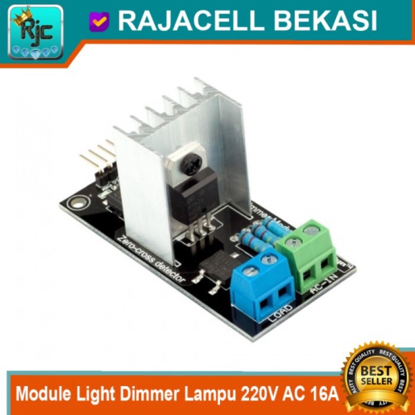 Terbaik Module Light Dimmer Lampu 220V AC 16A Input PWM 5V 3.3V Level Arduino Diskon