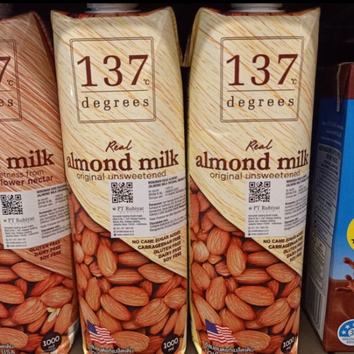 

137 almond milk unsweetened 1lt