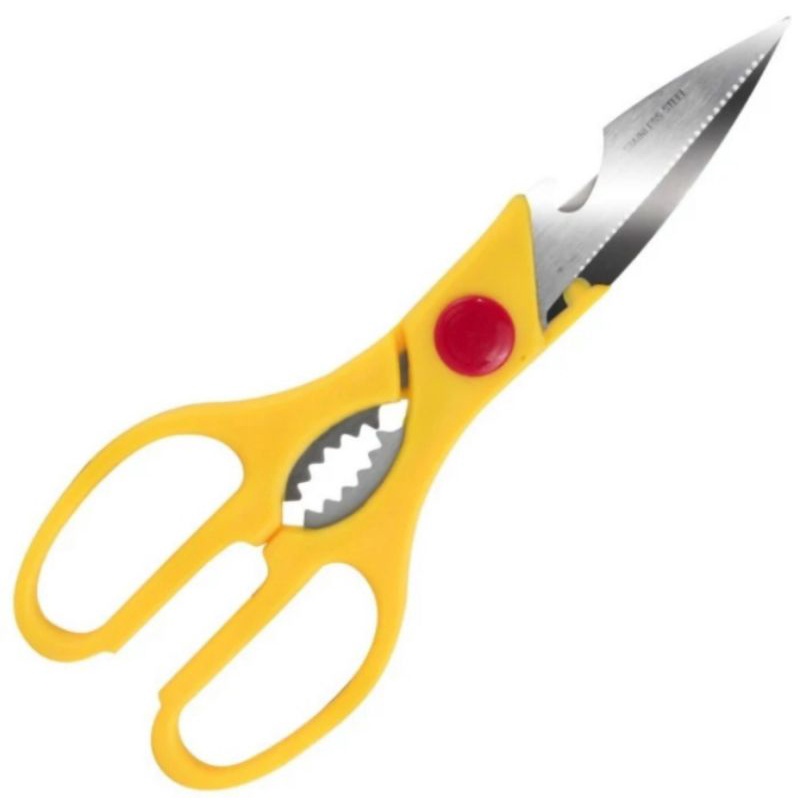 

3 In 1 Gunting Dapur Multifungsi Membuka Memotong Memecah Bahan Stainless