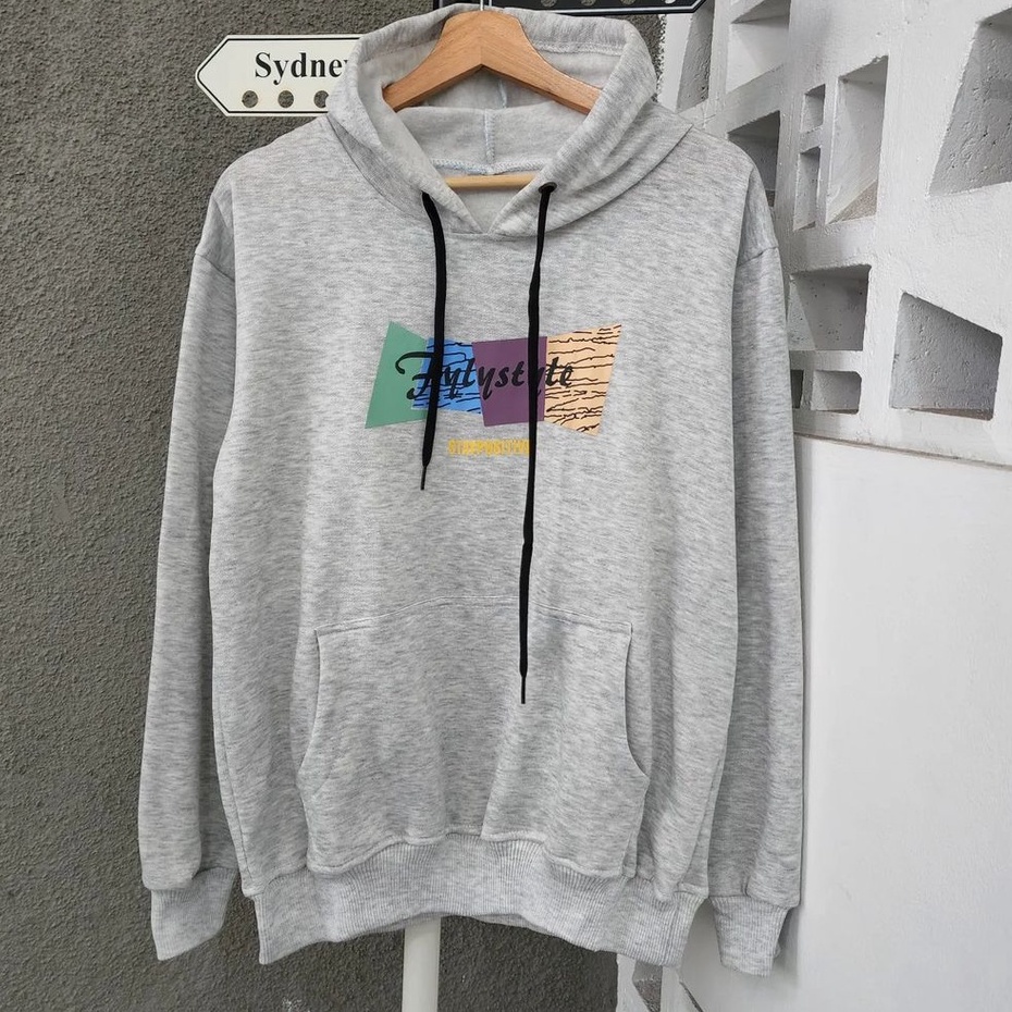 Hoodie Fly Style Sweater Motif Fly Style Bahan Fleece Casual