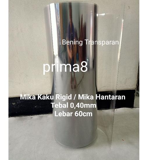 BIG PROMO Plastik Mika Kaku Rigid Rigit PVC Clear Bening Tebal 0,40mm Lebar 60cm Kotak Seserahan Han