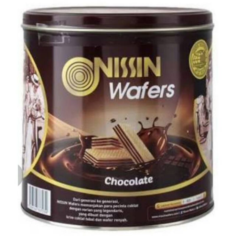 

Nissin wafer Chocolate kaleng 570gr