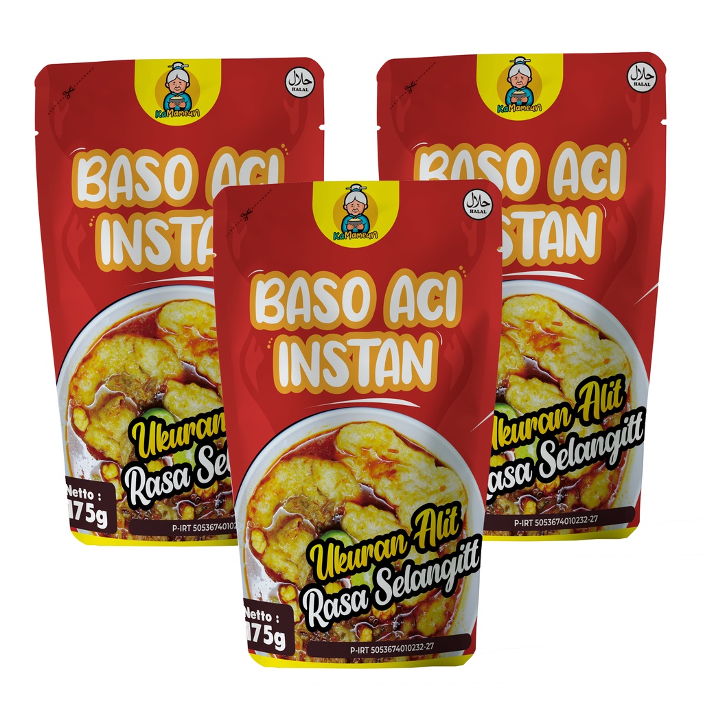 

Bundling ( 3 pcs Baso aci instan ka mameun )