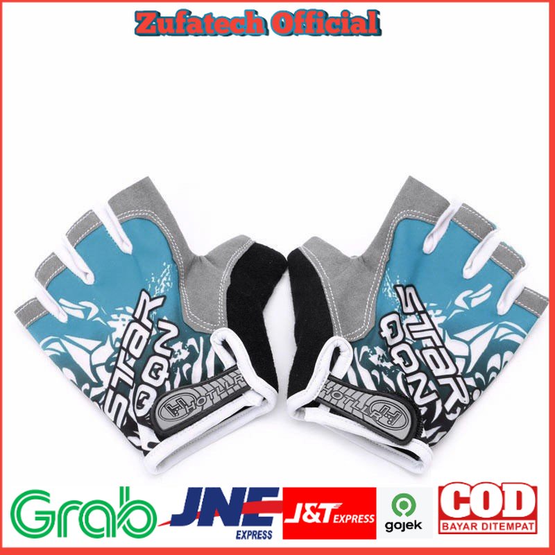 Sarung Tangan Olahraga dengan 3D Shockproof Gel Size M - Blue