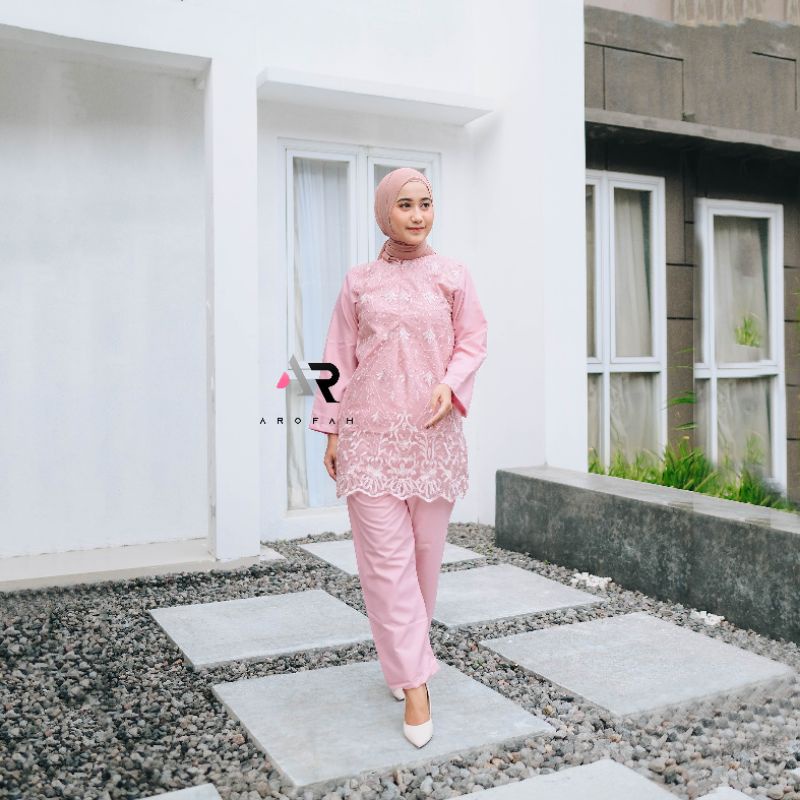 Namirah Setelan Kebaya Kondangan Tulle  Set Party M L XL XXL Jumbo