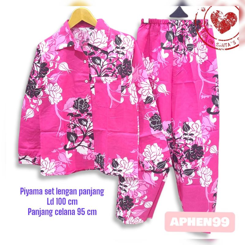 piyama set wanita/piyama busui frendly/piyama lengan panjang hijab/piyama oversize