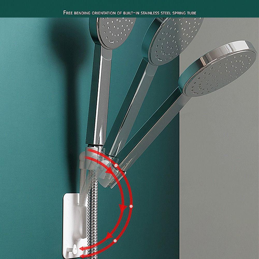 Solighter Shower Head Holder Universal Self-Adhesive Rak Shower Tempel Dinding