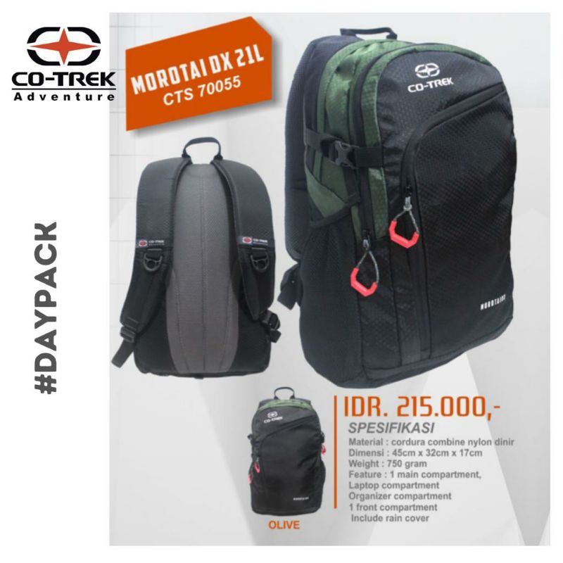 Tas Ransel Backpack Kuliah Kerja Sekolah Outdoor Cotrek 23L Tas Ransel Daypack Tas Punggung