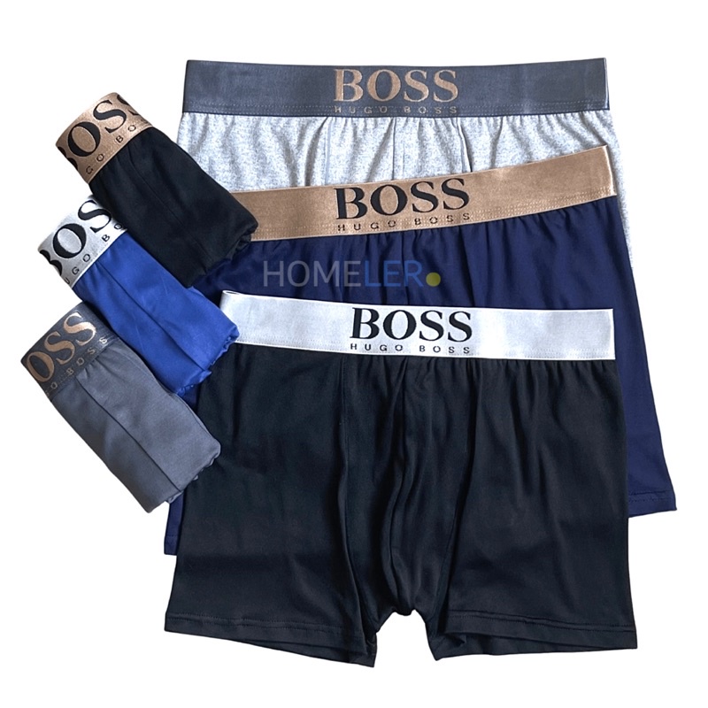 Boxer Men's Briefs (1 Box Isi 3 Pcs) / Celana Dalam Pria Boxer Dewasa / Sempak Pria