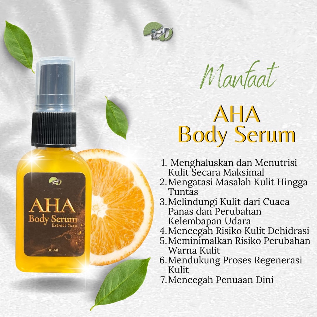 ELD AHA Body Serum With Extract Yuzu / Body Serum / Serum Badan / Serum Pemutih / Serum Whitening