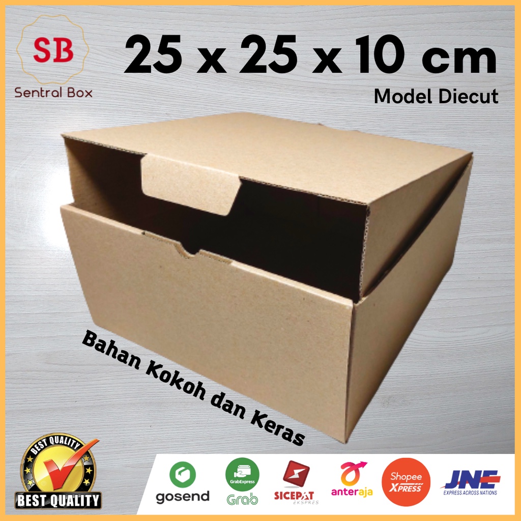 

( Min.order 5 pcs ) Kardus 25 x 25 x 10 cm ..Die Cut kotak packing kue Tart - ( pembelian di atas 10 pcs lebih murah )