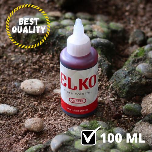 

Tinta Stempel Flash Warna Merah Waterproof ELKO 100 ML Untuk Kertas