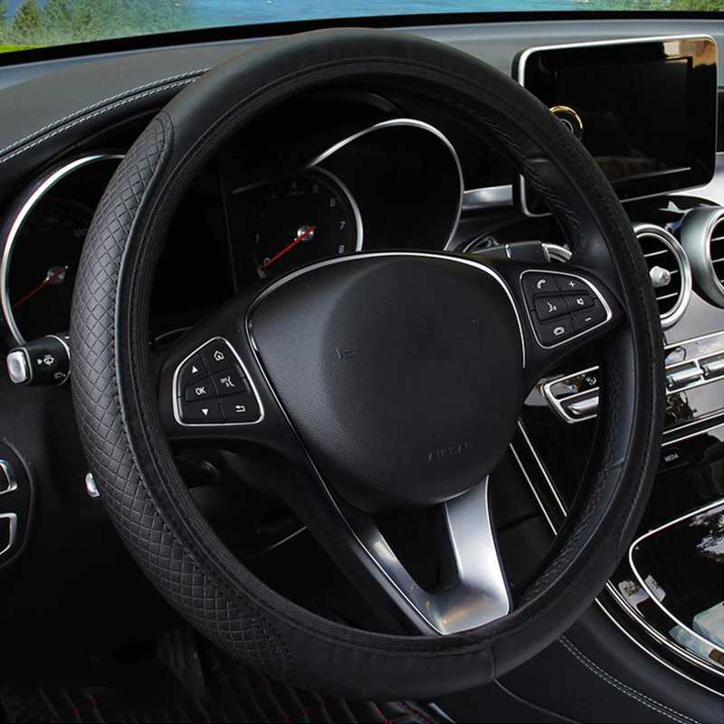 Cover Setir Mobil Bahan Kulit Steering Wheel Cover