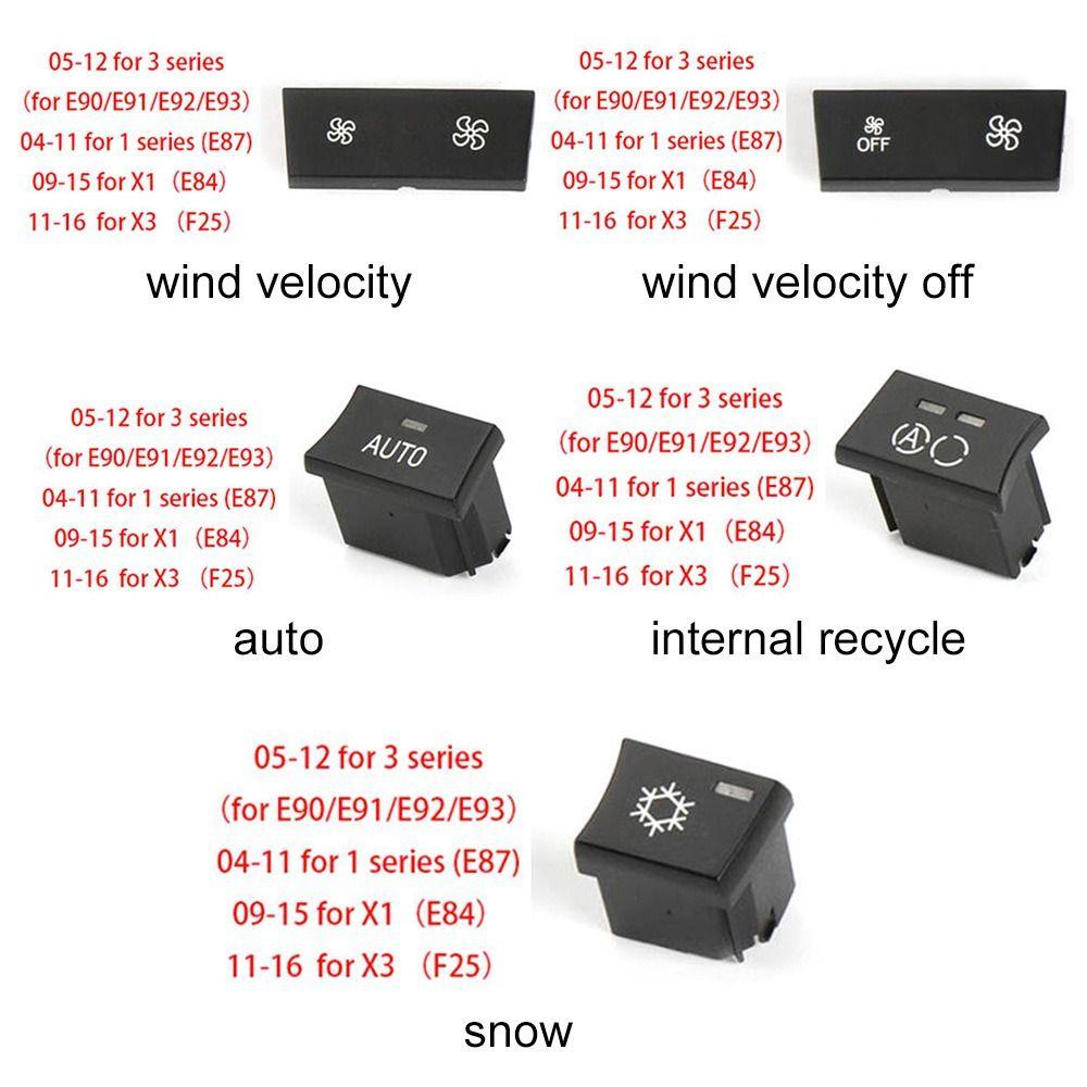 Preva Untuk BMW Ac Cover Aksesoris Sirkulasi Udara Untuk E90/E84/E87/F25 Tombol Panel Ac Mobil