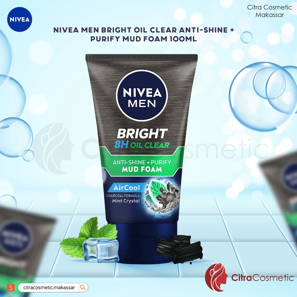 Nivea Men White Oil Clear Anti-Shine + Purify Foam 100 Ml