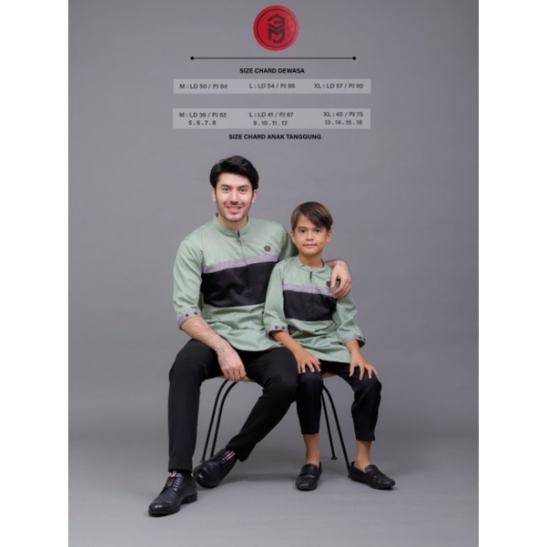 Baju Kapelan Ayah Dan Anak / Baju Kapel Lebaran / Baju Kapelan Lebaran Keluarga / Baju Koko Kapelan 