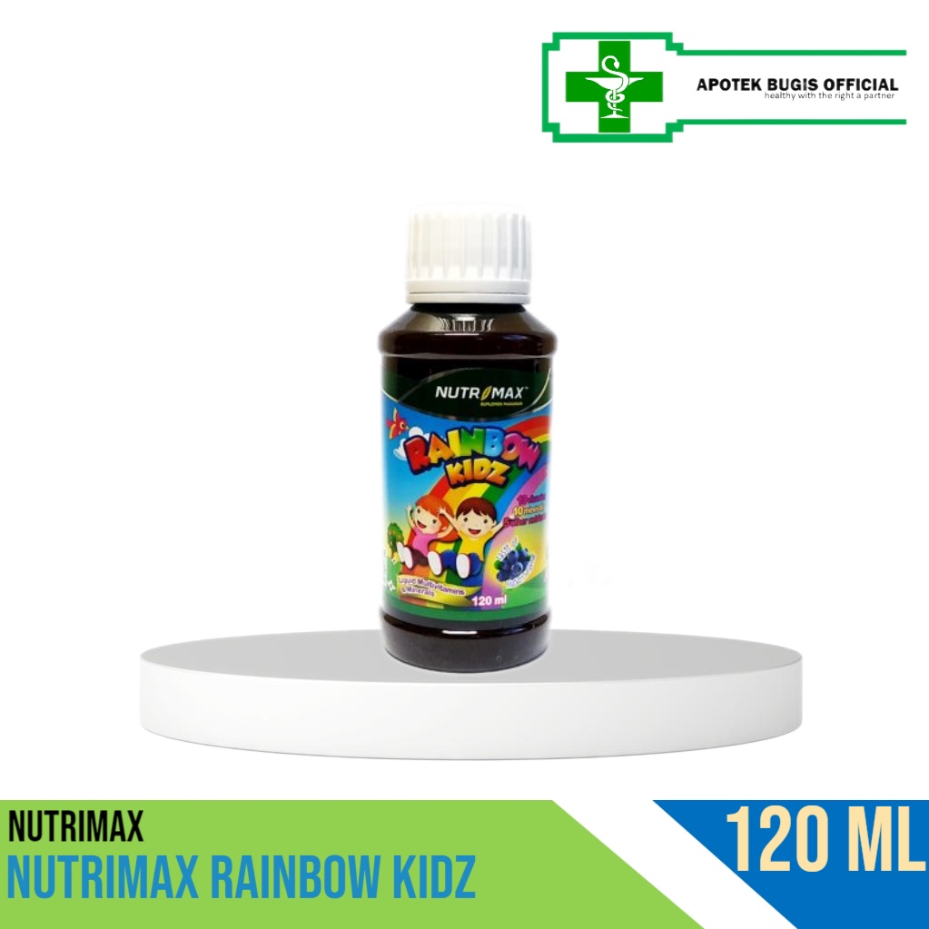 Nutrimax Rainbow Kidz 120 Ml Multivitamin Anak Sirup Imunitas Daya Tahan Tubuh