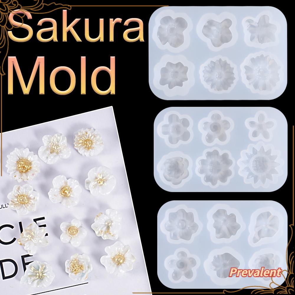 Preva Sakura/Lotus Kecil Cetakan DIY Membuat Perhiasan Alat Liontin Aksesoris Resin Silikon