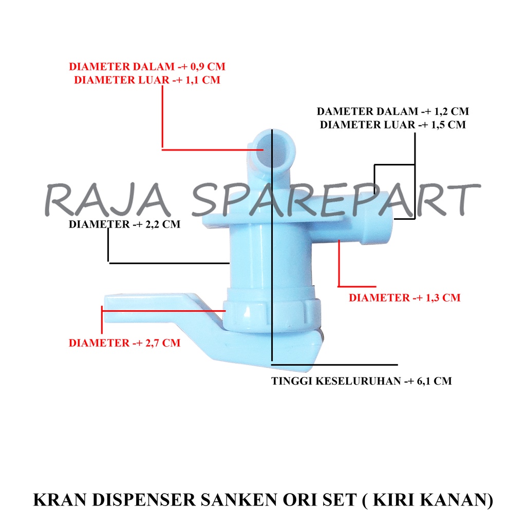 KRAN DISPENSER SANKEN ORI SET ( KIRI KANAN)