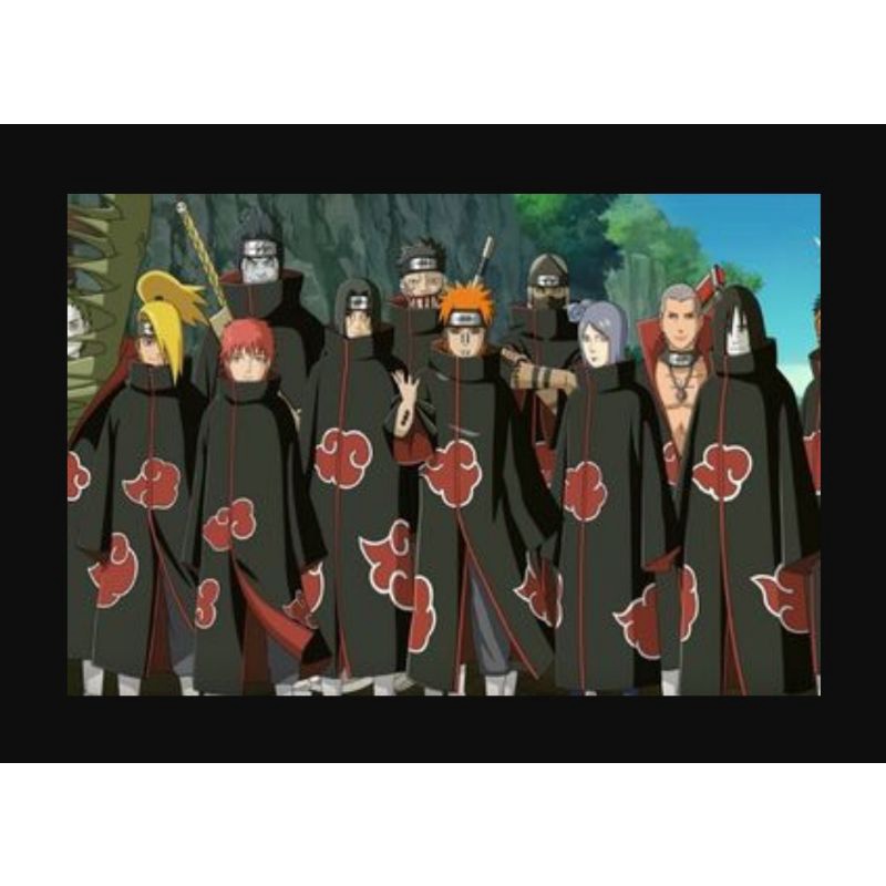 JUBAH AKATSUKI COSPLAY COSTUME COAT NARUTO