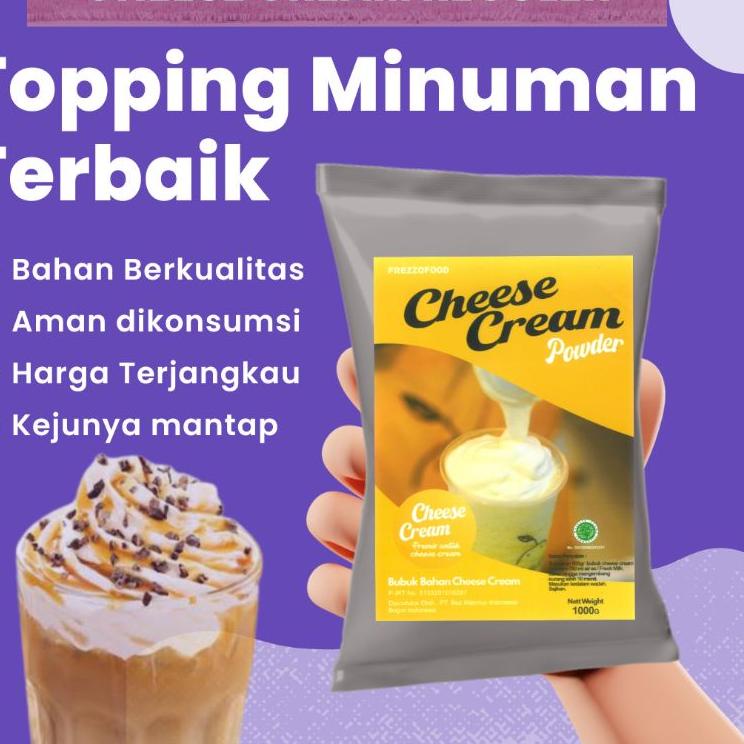 

❤[PROMO MURAH!!!]❤ CHEESE CREAM 1 Kg / BUBUK CHEESE CREAM 1 Kg / TOPPING CHEESE CREAM / BUBUK CHEESE