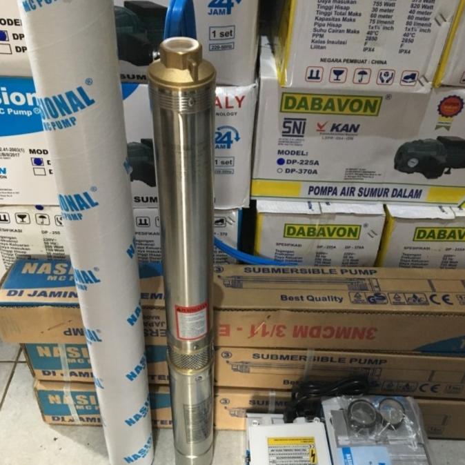 Pompa Celup Air Satelit Submersible 3" Nasional Mc Pump 3/4 Hp