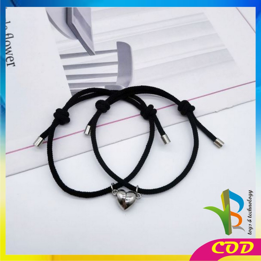 RB-K67 Gelang Couple Magnet Fashion Wanita Pria 2PCS Gelang Tali Persahabatan Anyaman Gelang Etnik Braided Bracelet