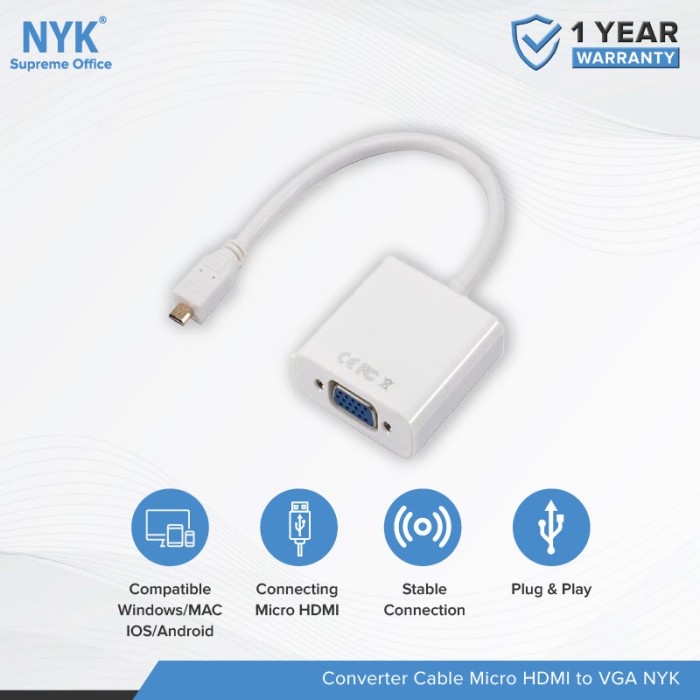 konverter Micro HDMI to VGA