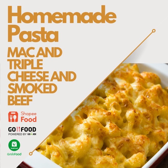 

HOMEMADE MAC AND TRIPLE CHEESE