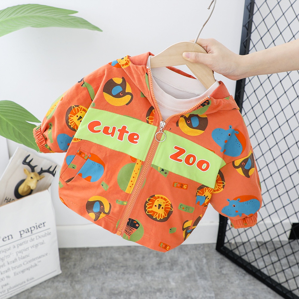 CZ88 NEW Jaket bayi dan anak motif cute zoo