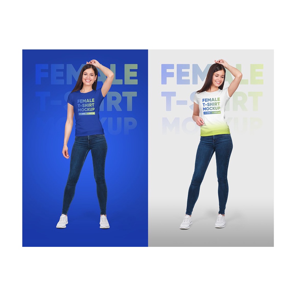 Female T-Shirt Mockups Vol 5 Part 1