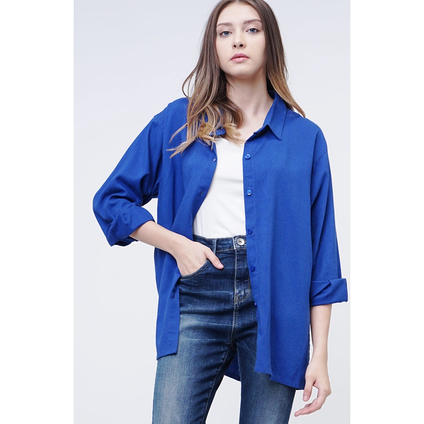 Logo Jeans - Kemeja Wanita Loona 24885L9BL