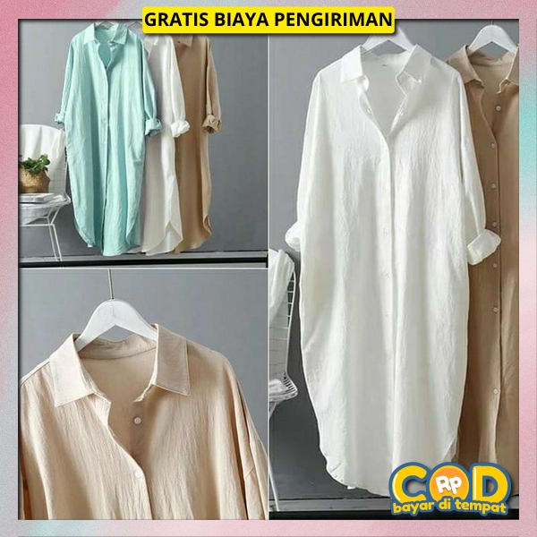 Baju Tunic Wnta Kasual Thunik Murah Berkualitas Baju Atasan Tunik Kuliah Long Dress Tuniq Wnita Tini