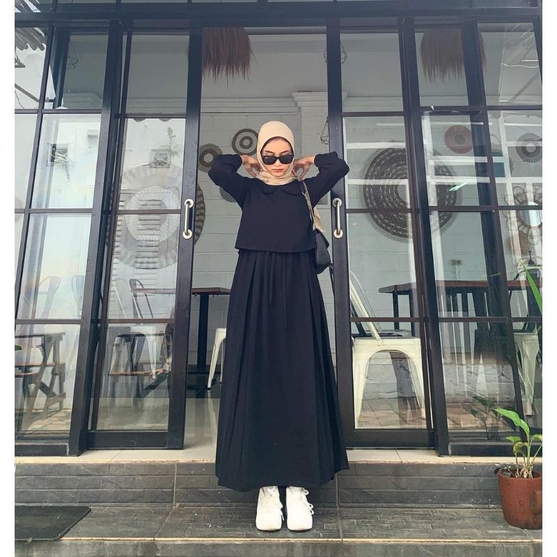 Terbaru Gamis busui Cringkel premium Noreen Gamis Perempuan Remaja Dewasa Maxi Busui Sabina Midi Dress airflow S M L XL Termurah Fashion Muslim Baju Lebaran 2024