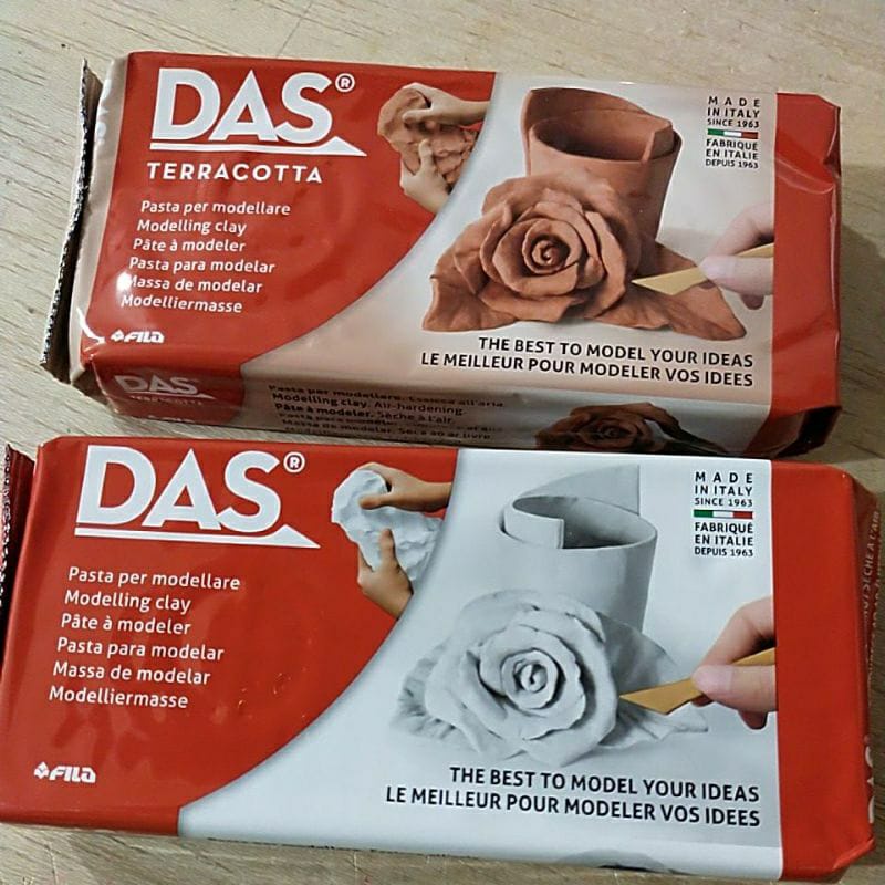 

Das Modelling Materials Teracota/White 500 Gr Italy / Tanah Liat Das Coklat/Putih 500 Gr Buatan Itali