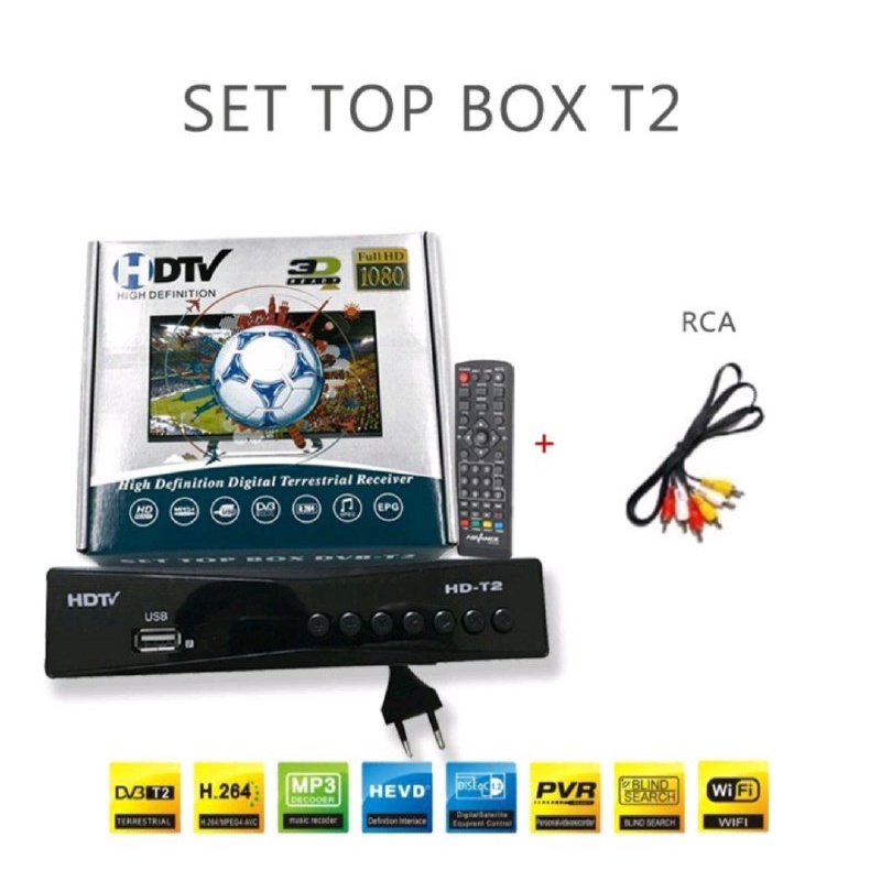 DIGITAL TV RECEIVER DVB-T2 SET TOP BOX HIGH DEFINITION TV DTV DIGITAL