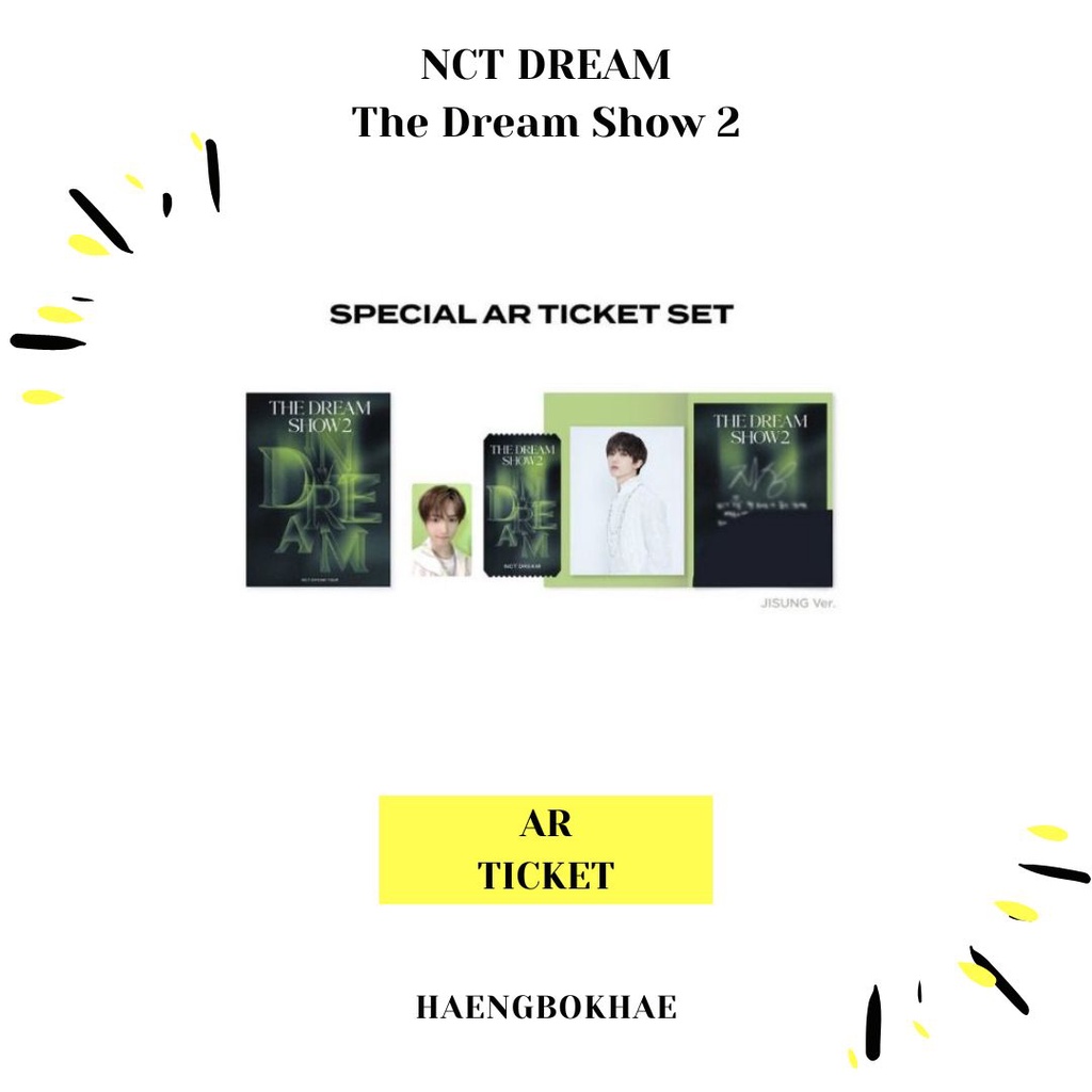 [ READY INA ] NCT DREM THE DREAM SHOW 2 - AR TICKET OFFICIAL (SEALED)